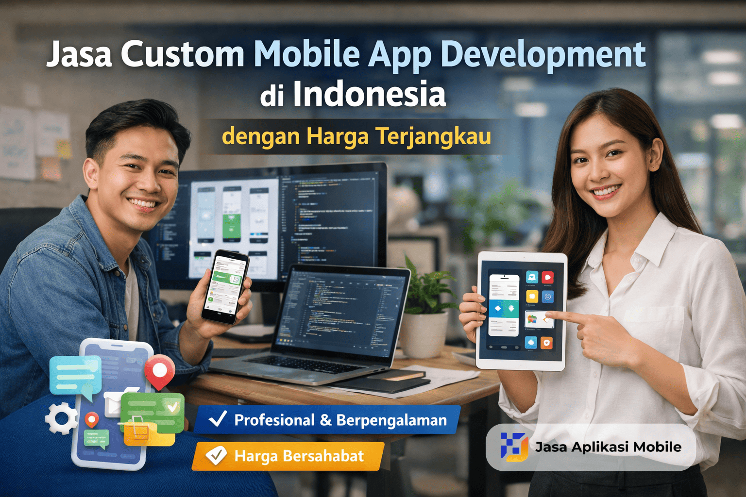 Jasa Custom Mobile App Development di Indonesia dengan Harga Terjangkau